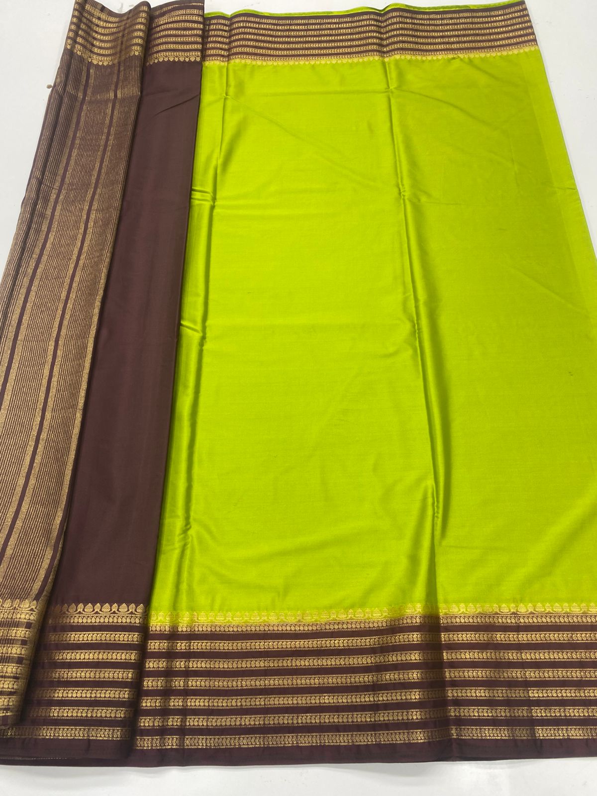 Mysore Crepe Zari Border Saree ( 3378C-R20 )