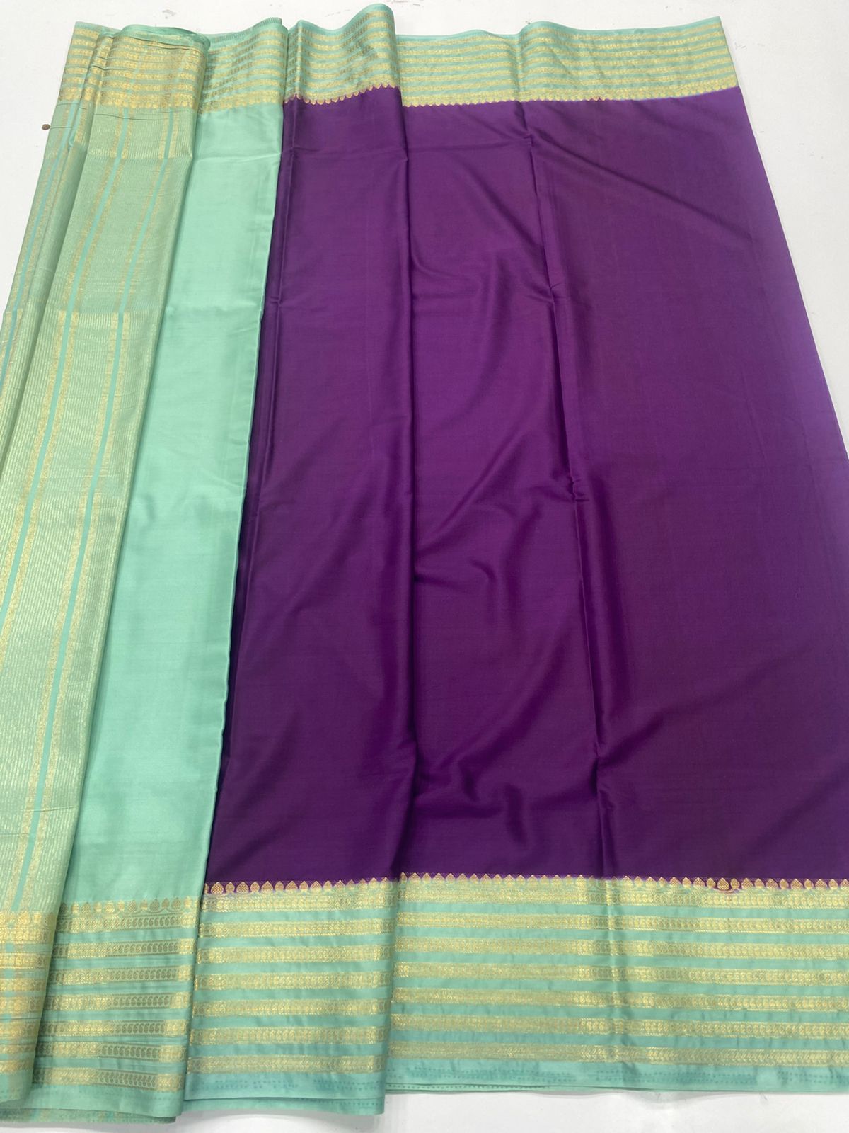 Mysore Crepe Zari Border Saree ( 3378C-R20 )