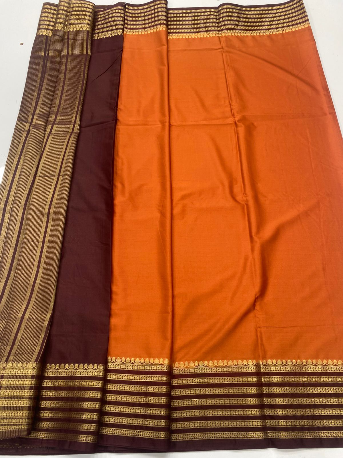 Mysore Crepe Zari Border Saree ( 3378C-R20 )