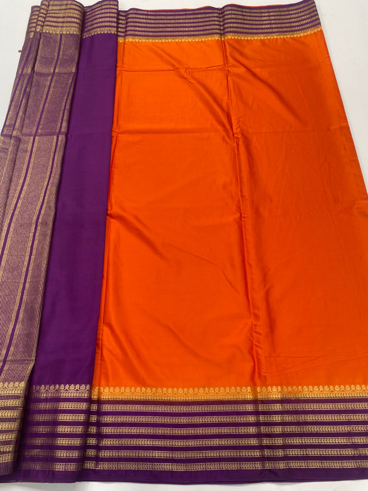 Mysore Crepe Zari Border Saree ( 3378C-R20 )