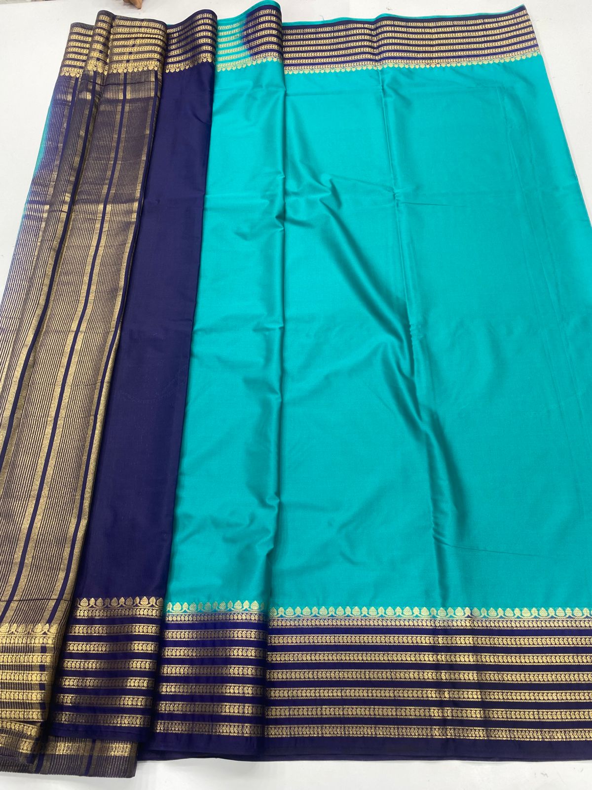 Mysore Crepe Zari Border Saree ( 3378C-R20 )
