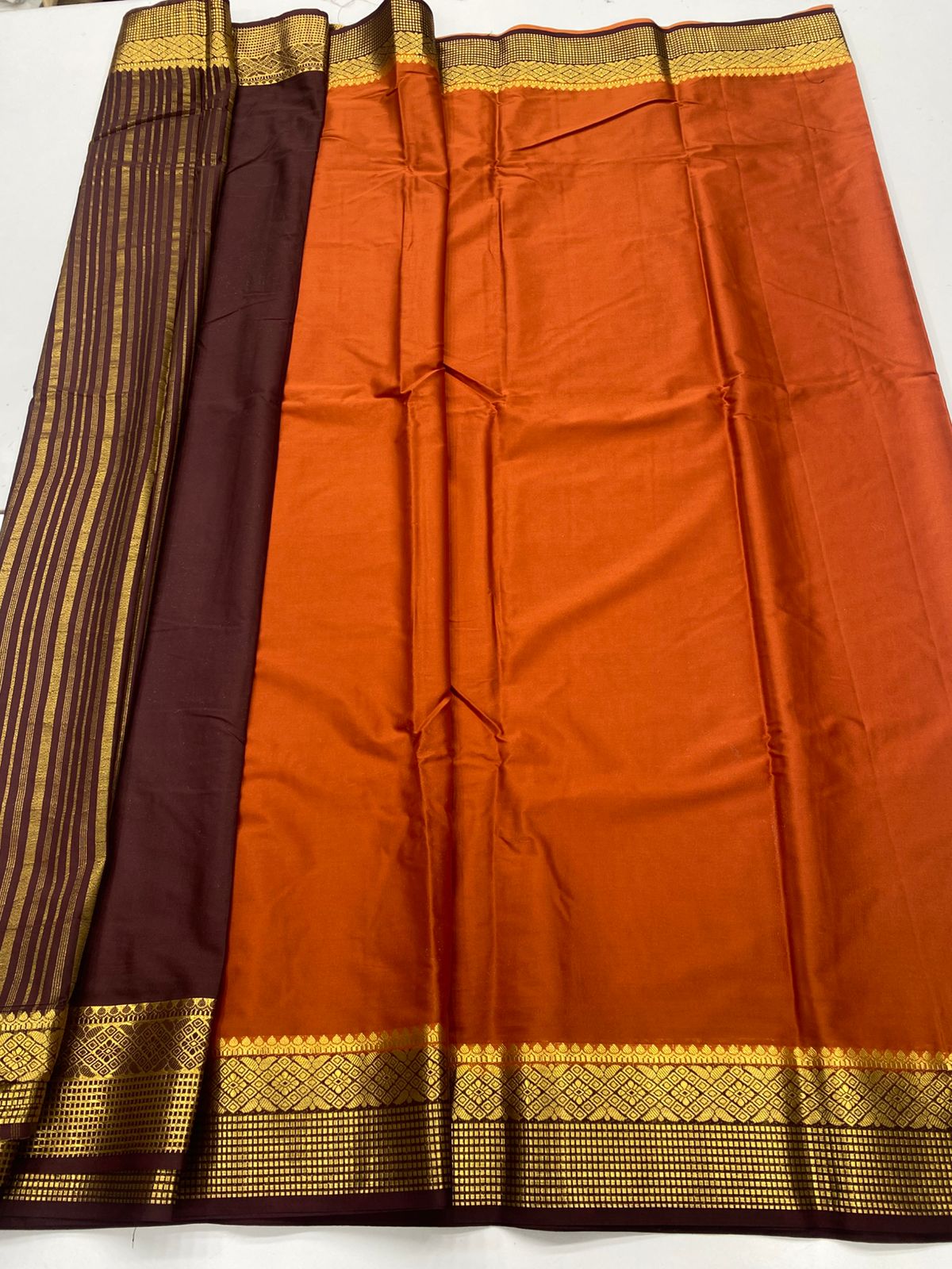 Mysore Crepe Zari Border Saree ( 3369A-R21 )