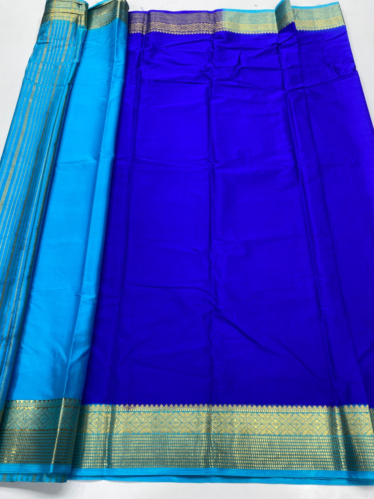 Mysore Crepe Zari Border Saree ( 3369A-R21 )
