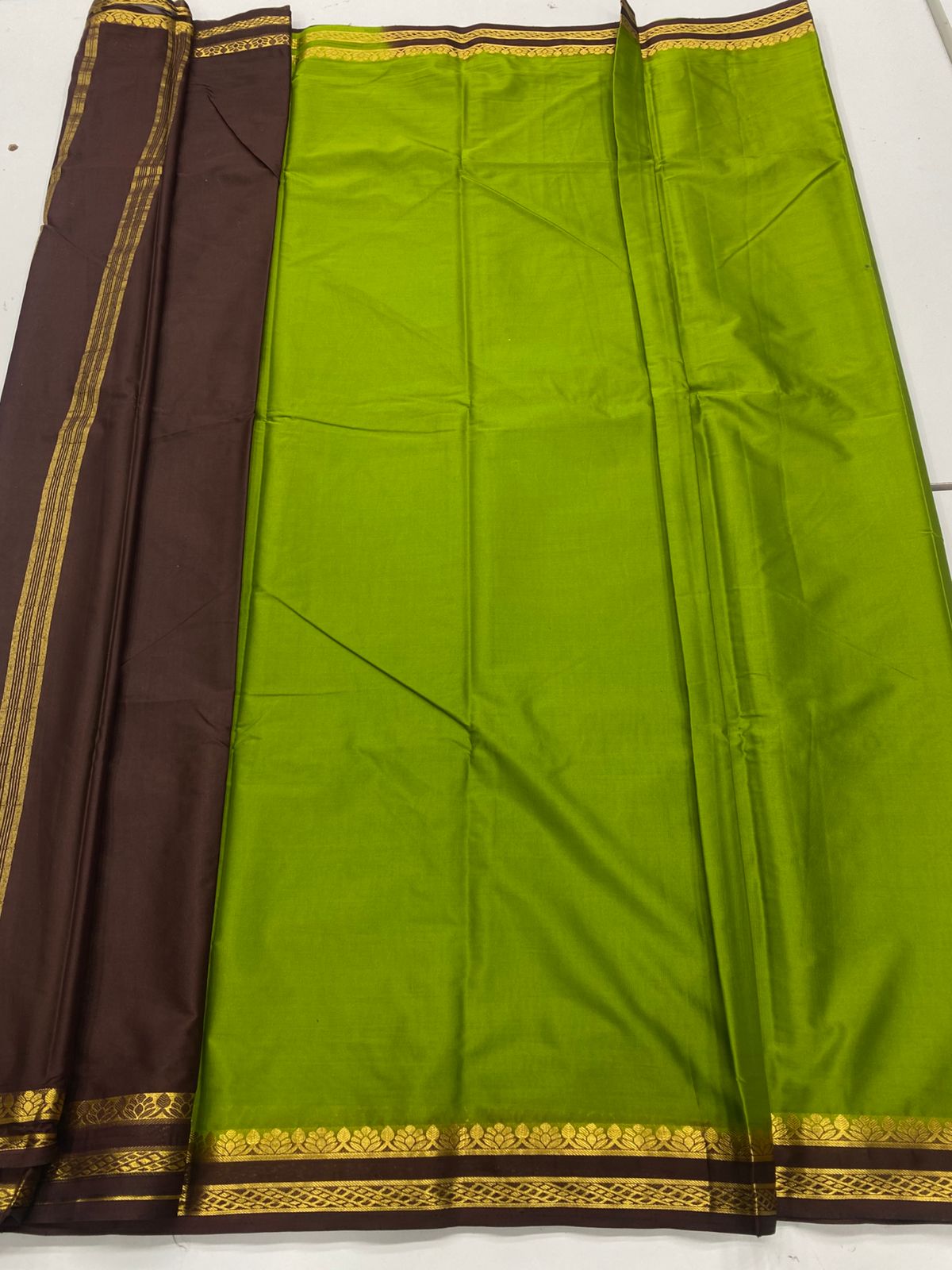 Mysore Crepe Zari Border Saree ( 3365B-R7 )
