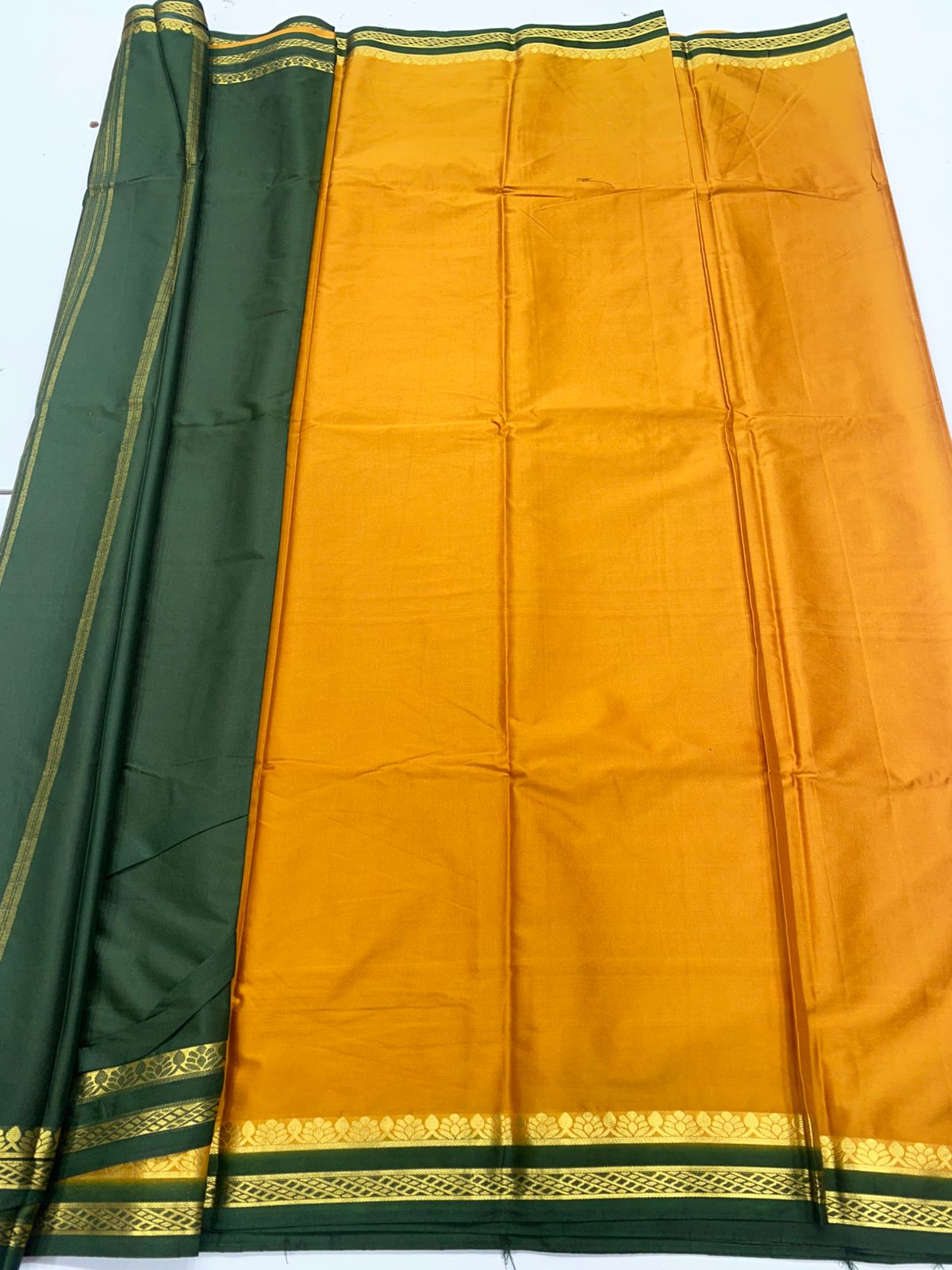 Mysore Crepe Zari Border Saree ( 3365B-R7 )