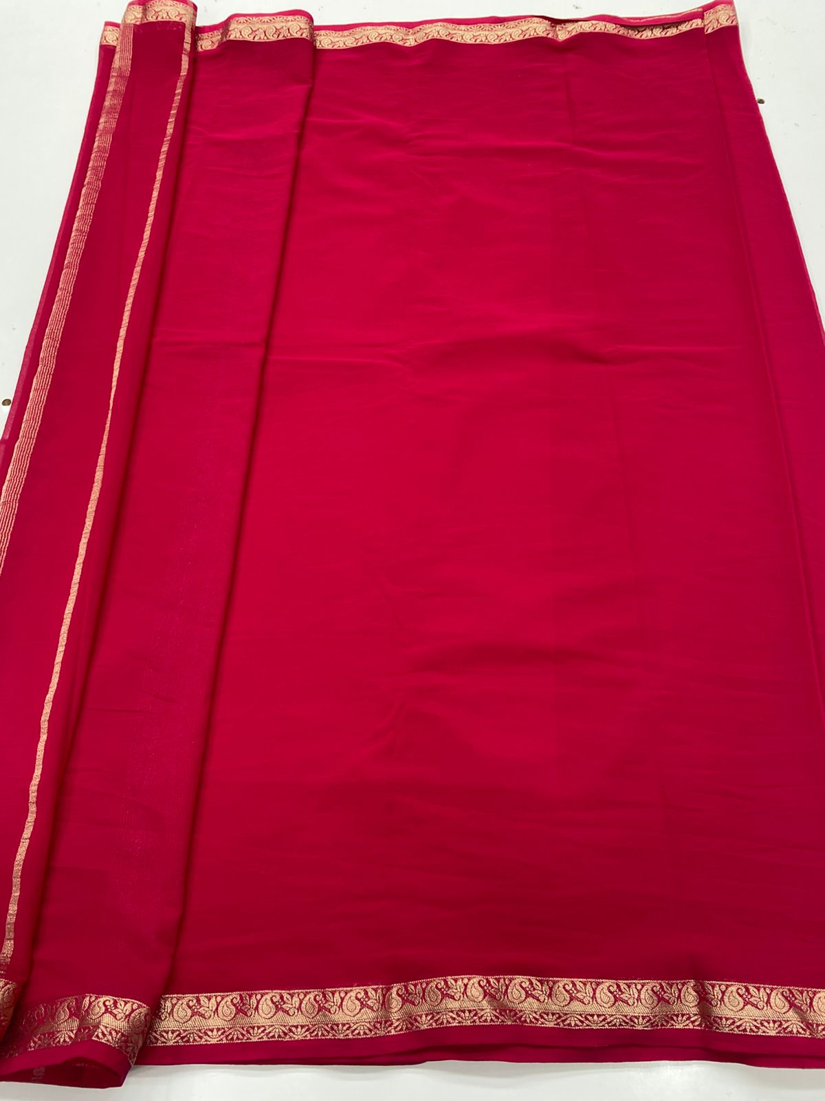 Chiffon Georgette Self Saree ( 3371-R26 )