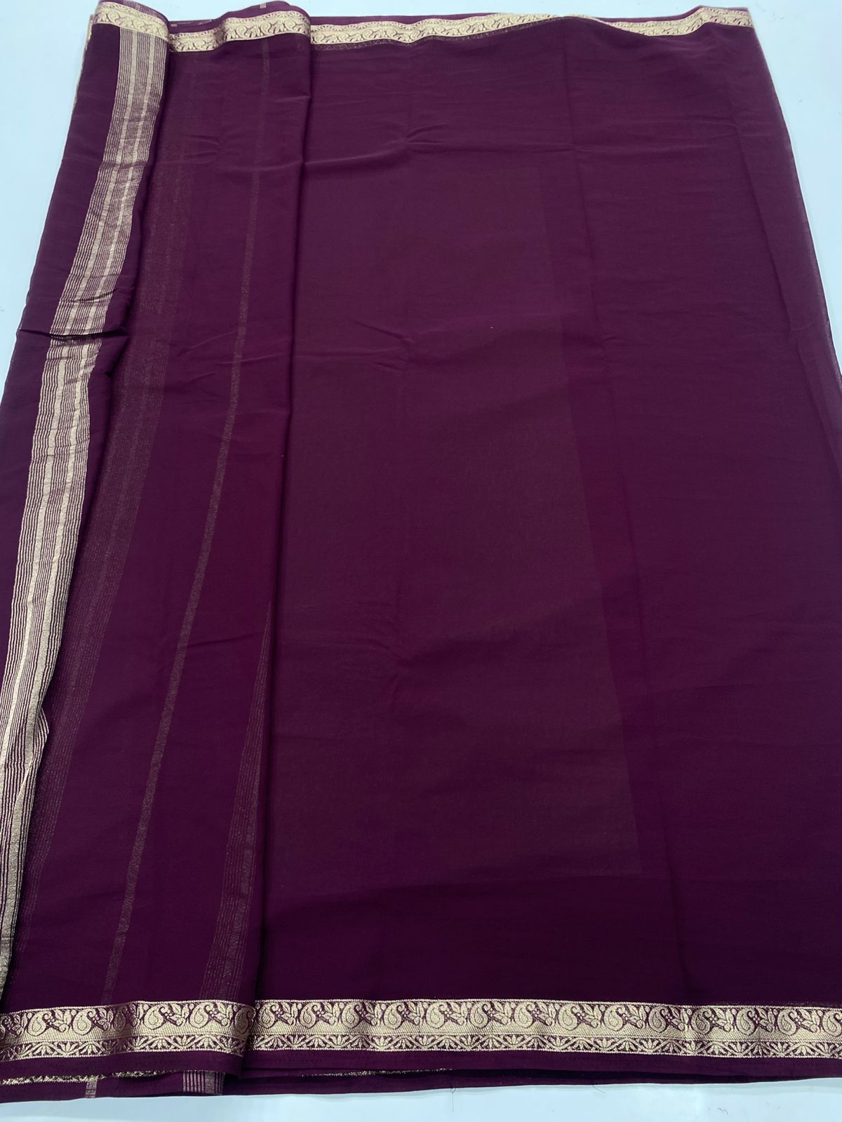 Chiffon Georgette Self Saree ( 3371-R26 )