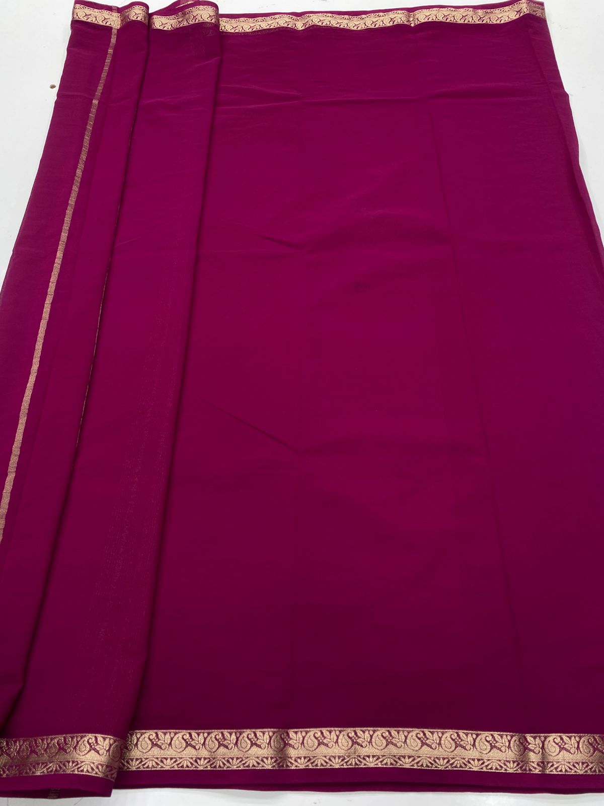 Chiffon Georgette Self Saree ( 3371-R26 )