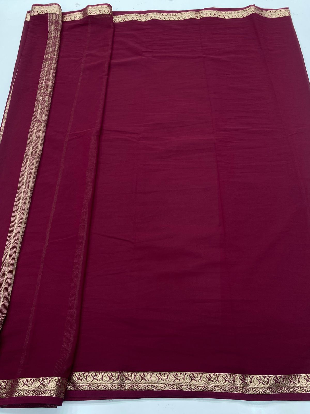 Chiffon Georgette Self Saree ( 3371-R26 )