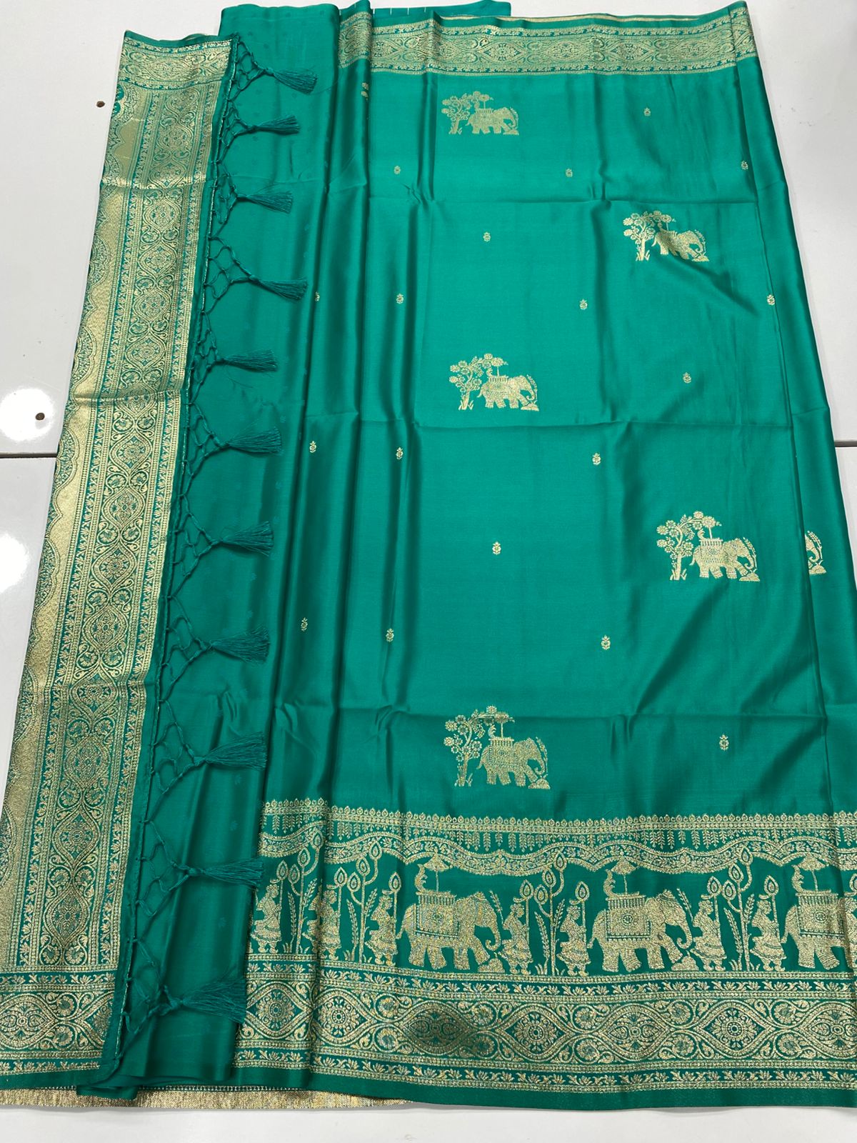 Semi Silk Butta Saree ( 3373A-R17 )