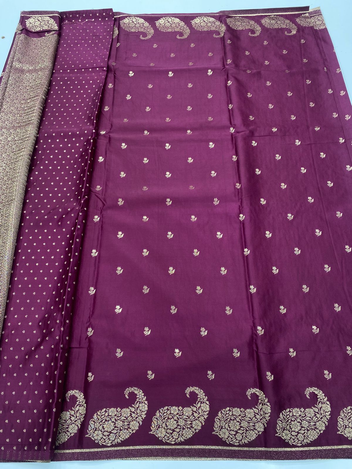 Semi Silk Butta Saree ( 3375-R17 )