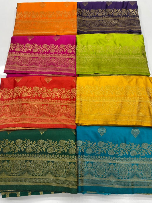 Semi Silk Butta Saree ( 3374-R22 )