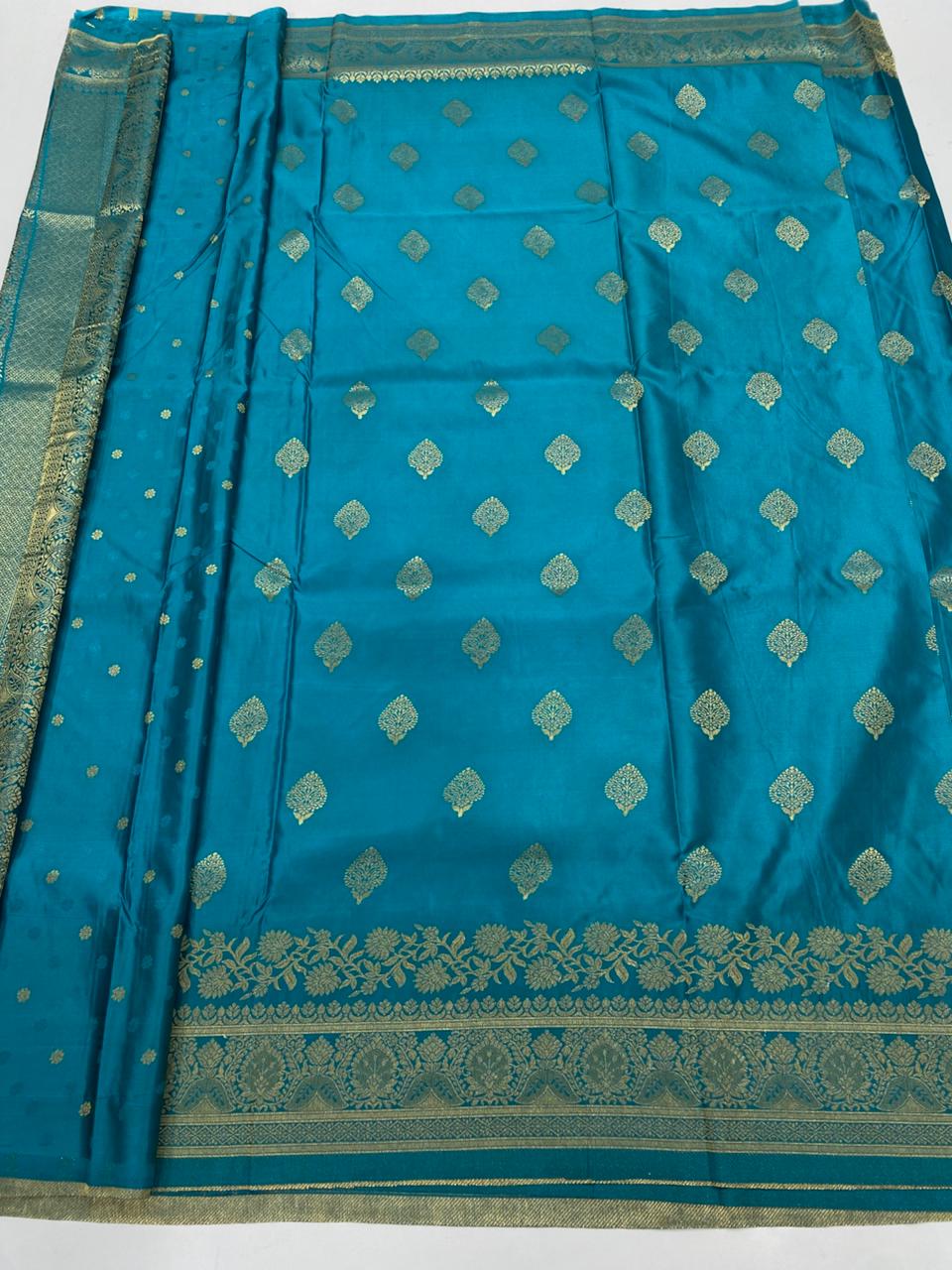 Semi Silk Butta Saree ( 3374-R22 )