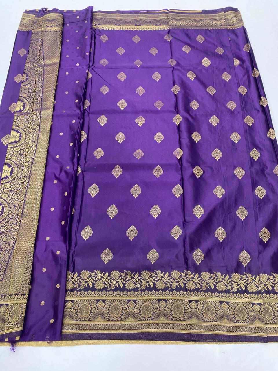 Semi Silk Butta Saree ( 3374-R22 )