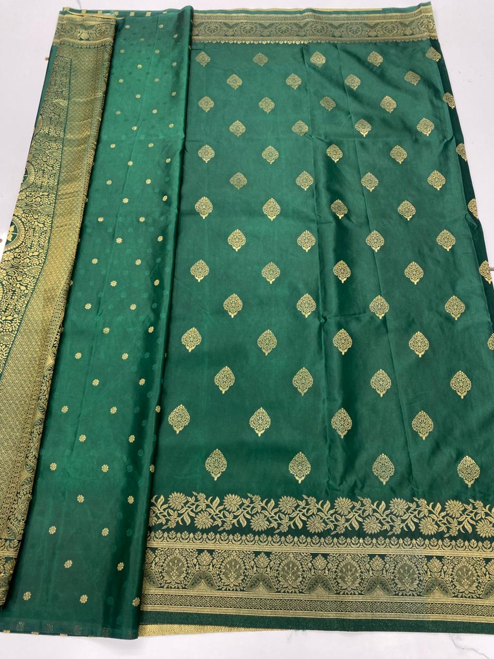 Semi Silk Butta Saree ( 3374-R22 )