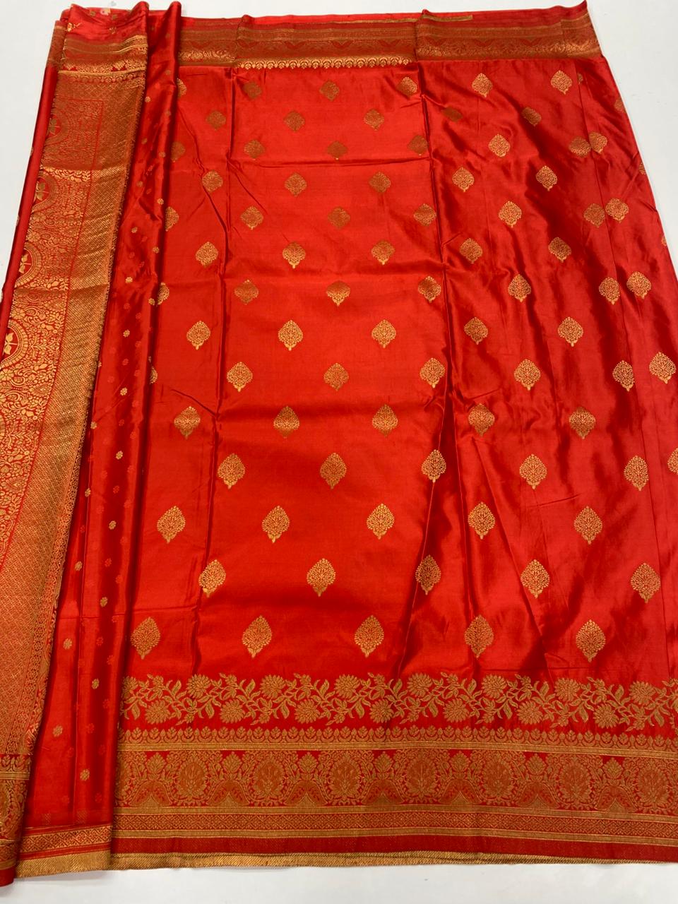 Semi Silk Butta Saree ( 3374-R22 )