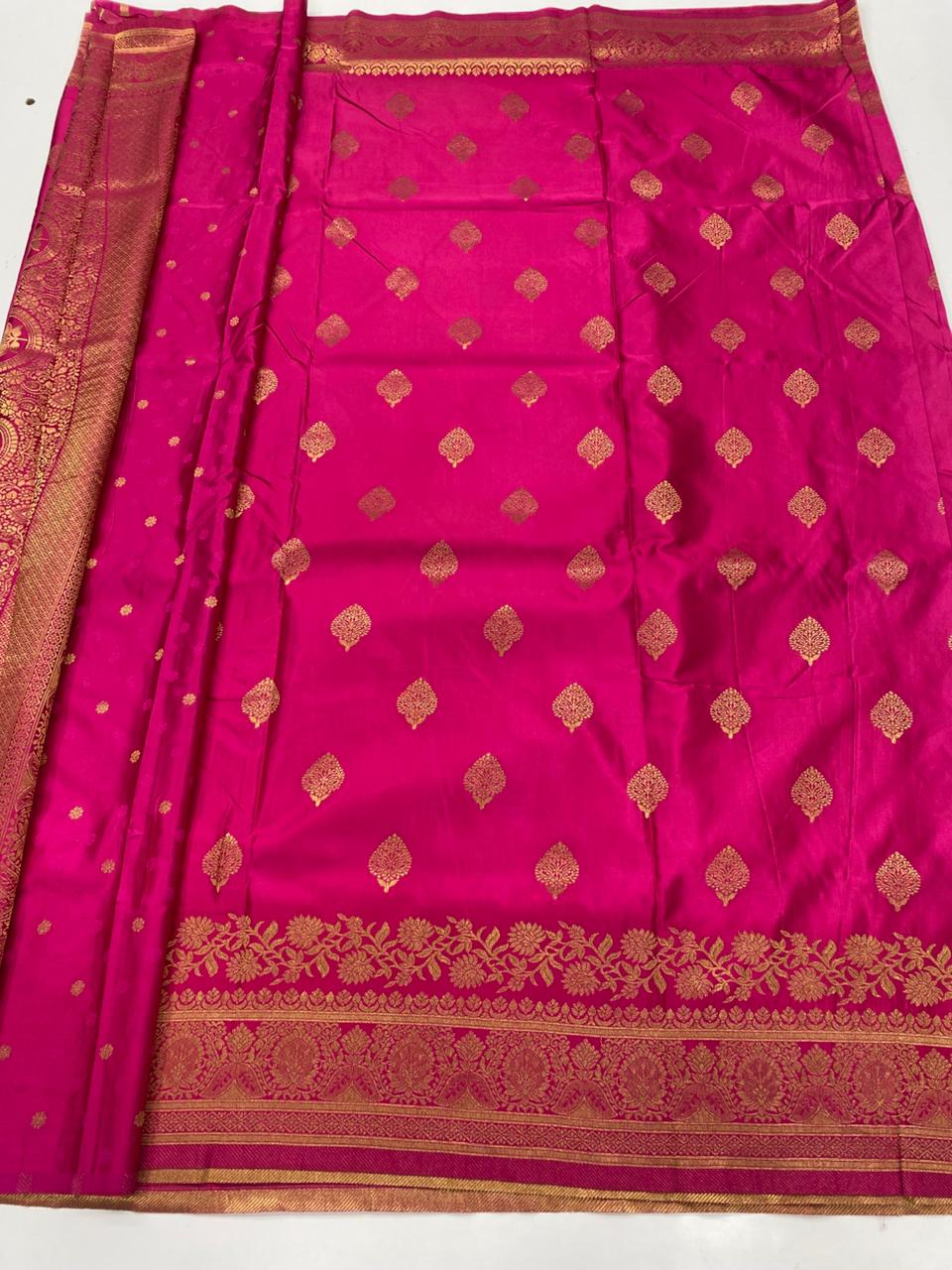 Semi Silk Butta Saree ( 3374-R22 )