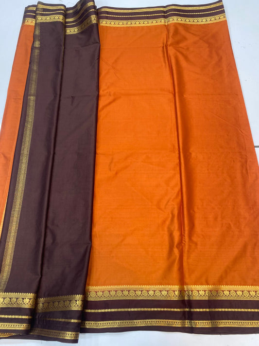 Mysore Crepe Zari Border Saree(3378D)