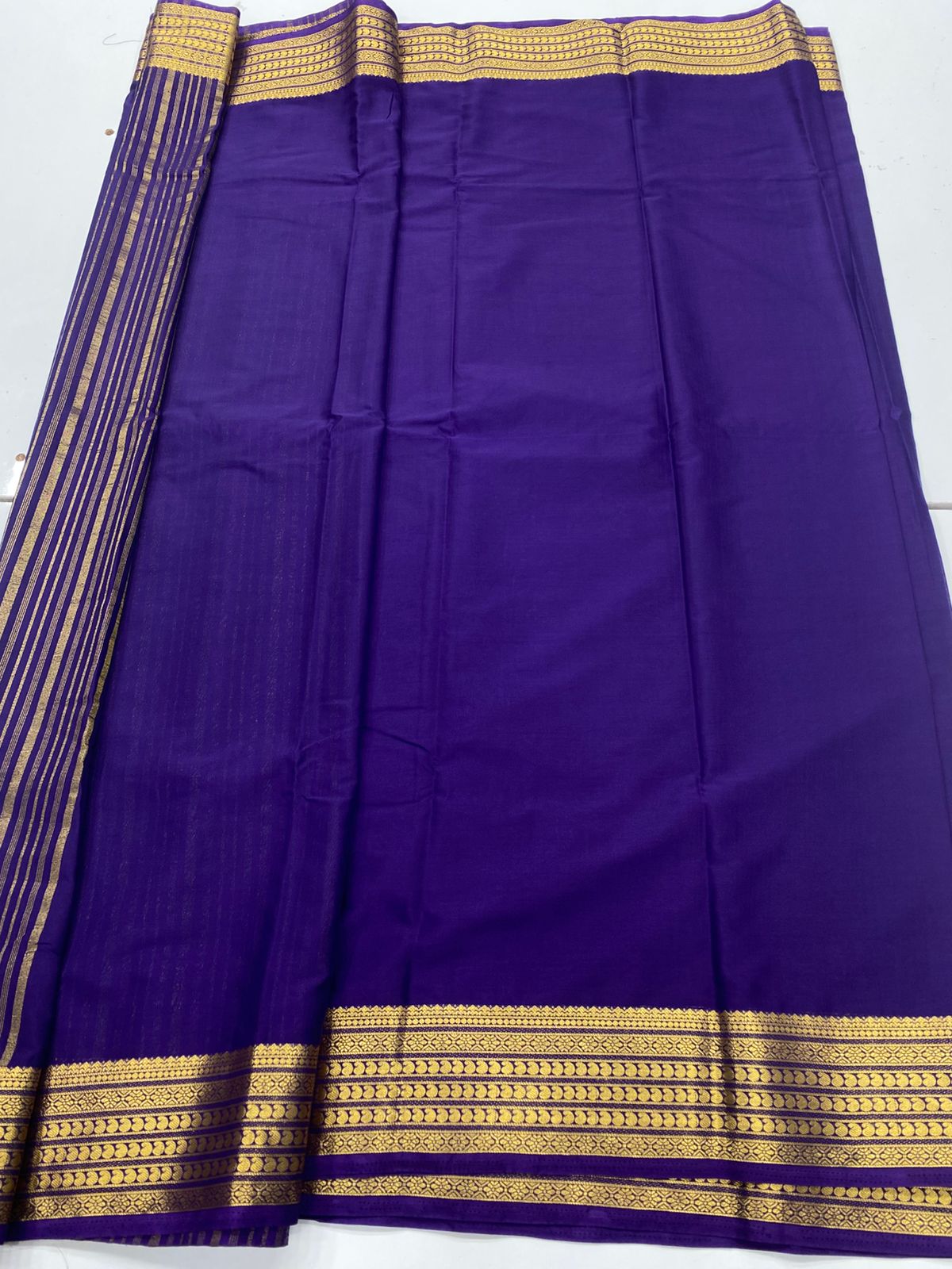 Mysore Crepe Self Saree ( 3367D-R18 )