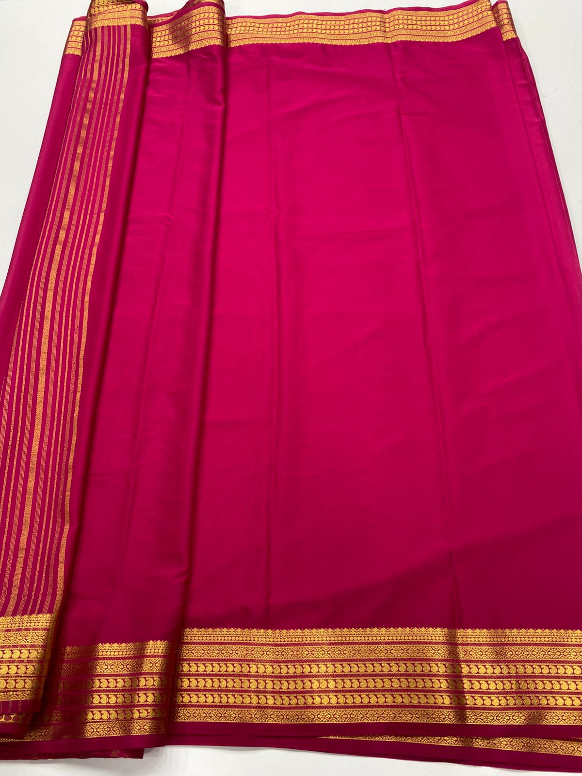 Mysore Crepe Self Saree ( 3367D-R18 )