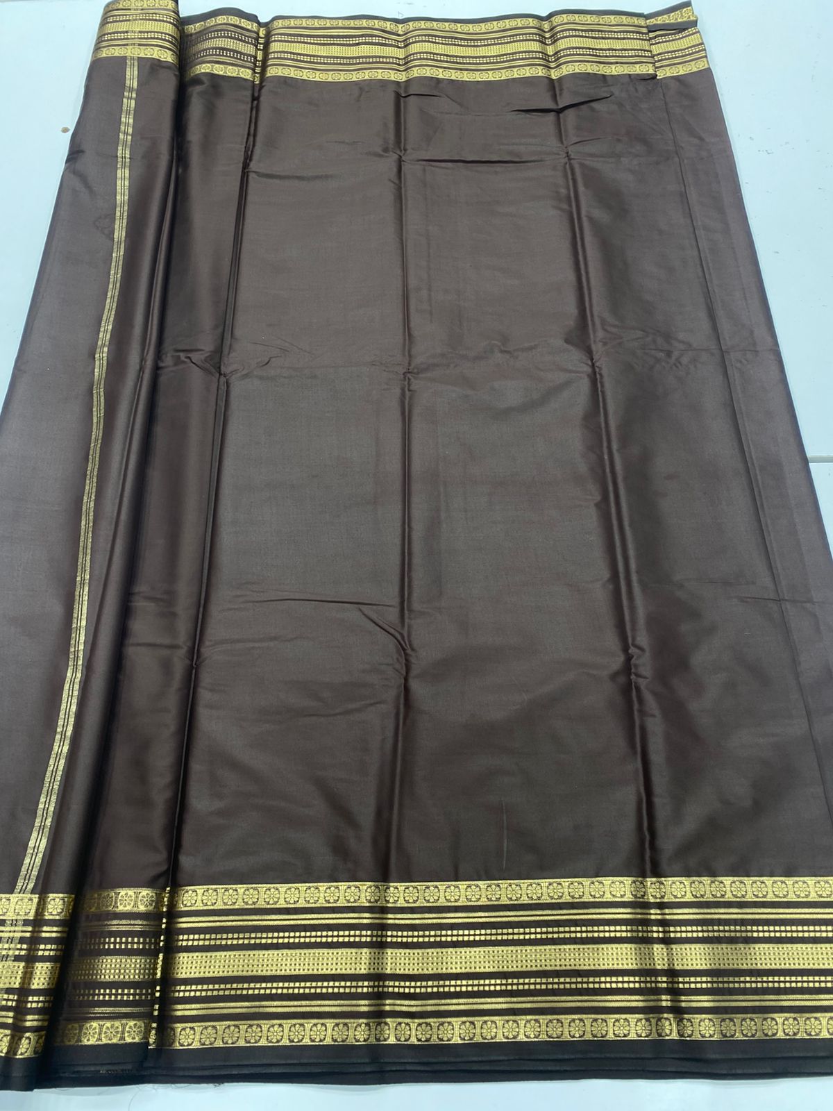 Mysore Crepe Self Saree ( 3383A-R16 )