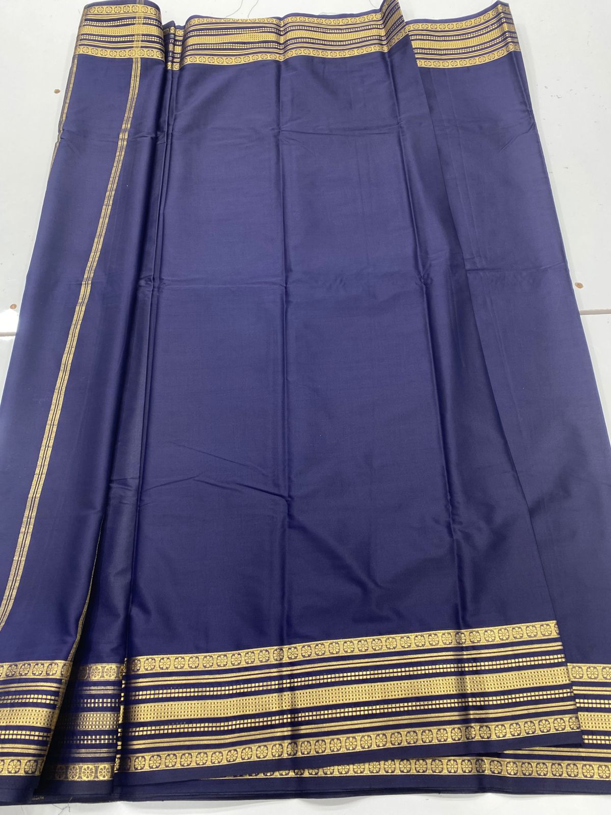 Mysore Crepe Self Saree ( 3383A-R16 )