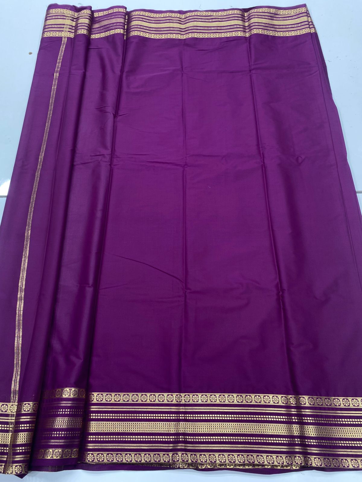 Mysore Crepe Self Saree ( 3383A-R16 )