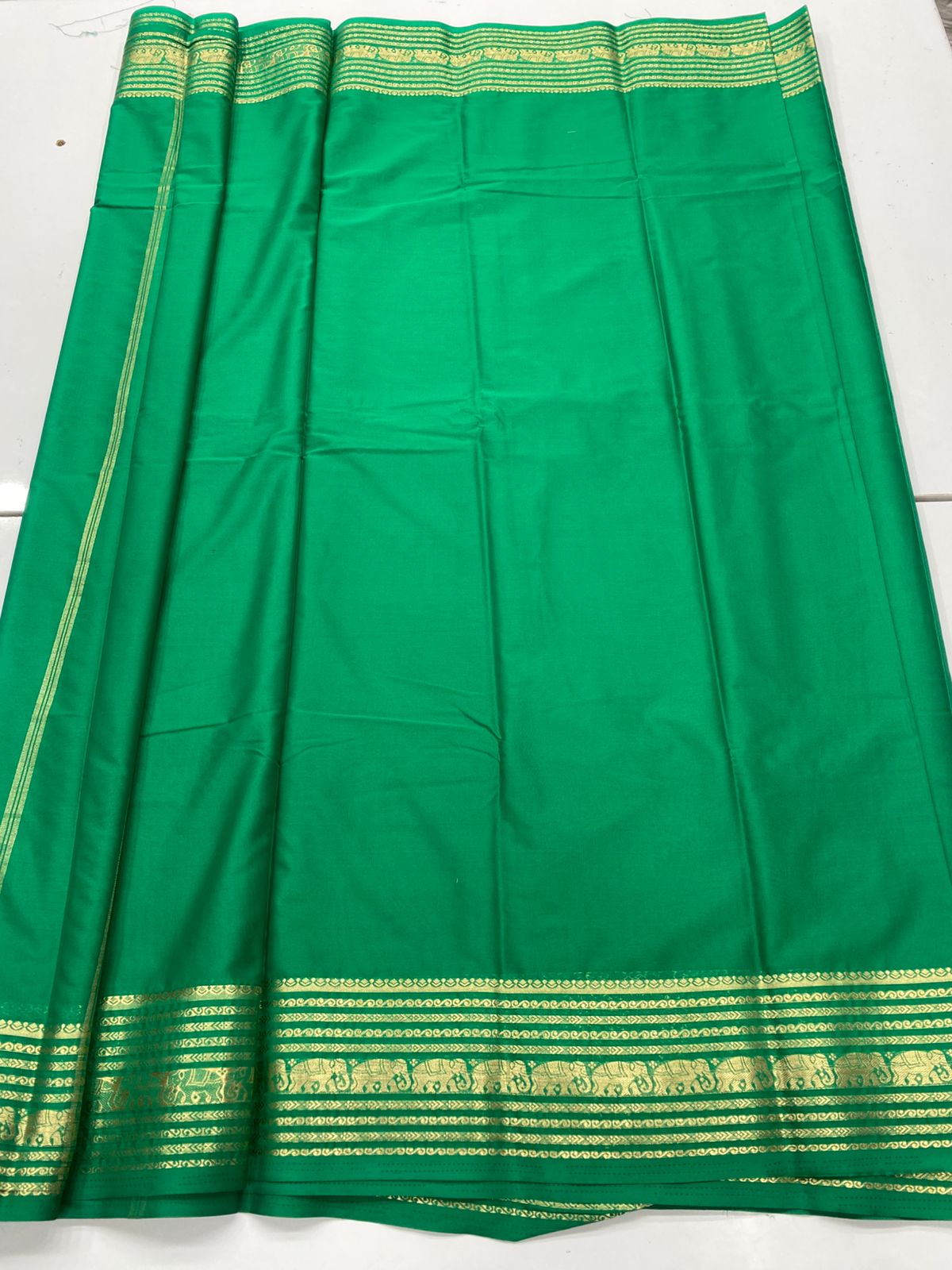 Mysore Crepe Self Saree ( 3383B-R18 )