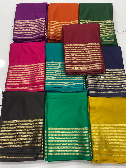 Mysore Crepe Self Saree(3383C)