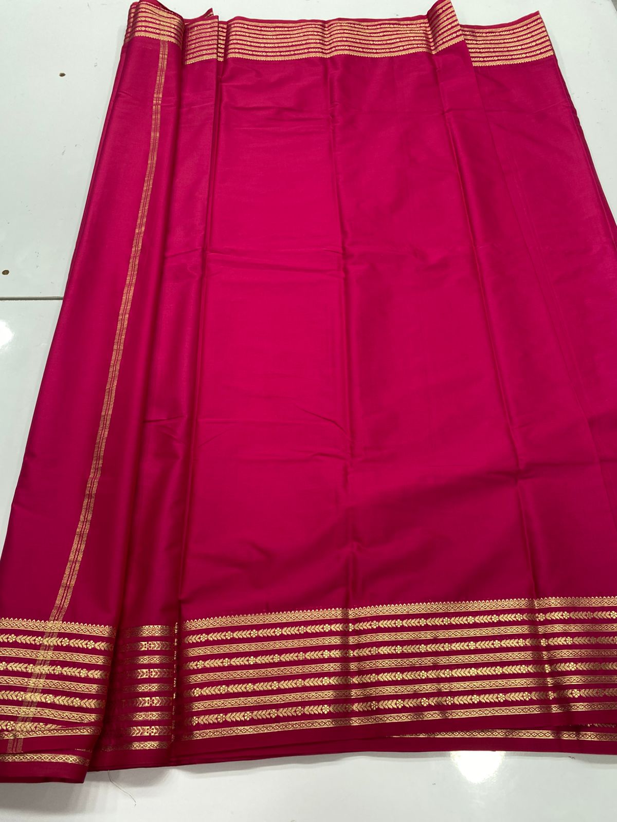 Mysore Crepe Self Saree ( 3383C-R20 )