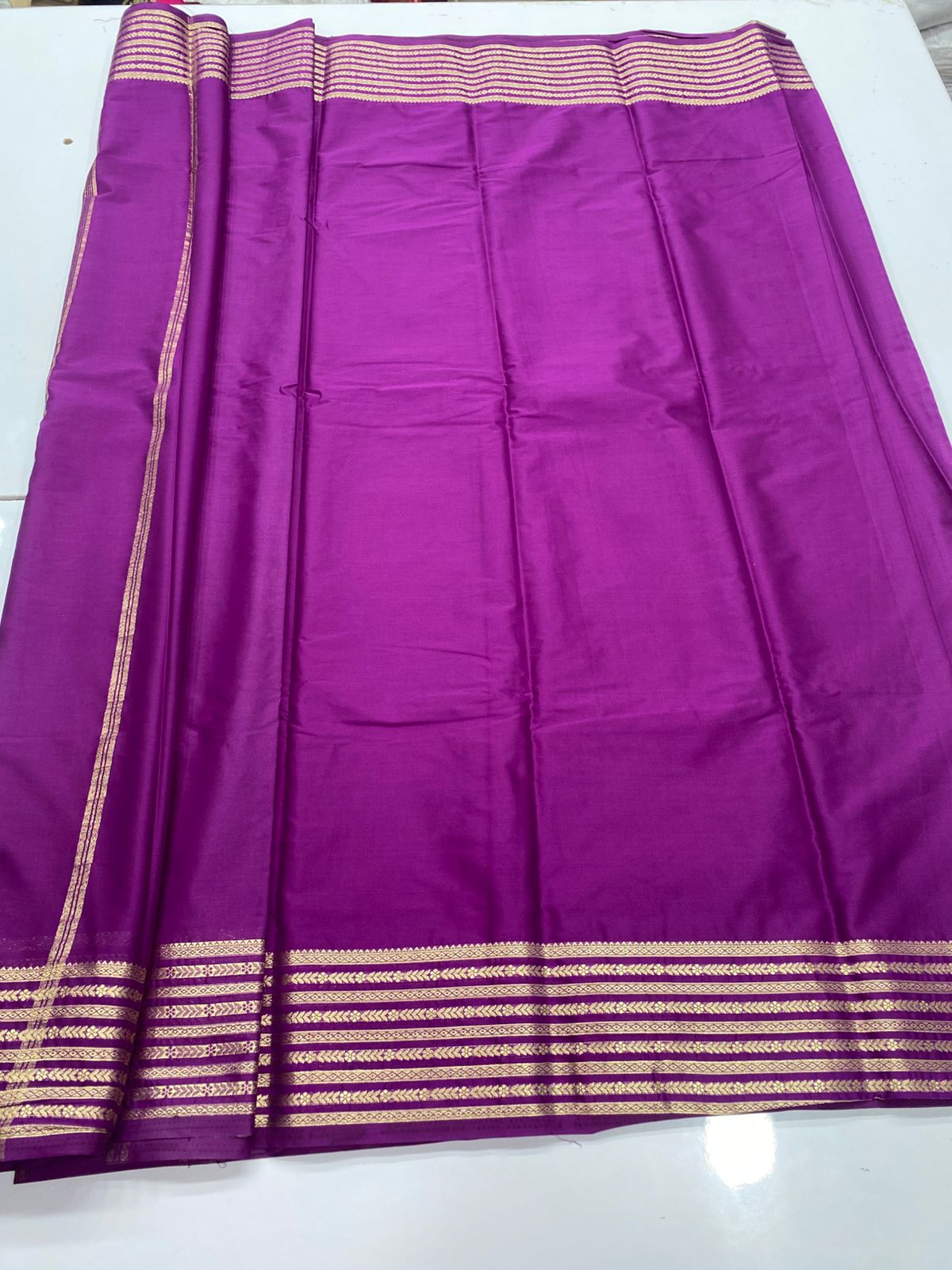 Mysore Crepe Self Saree ( 3383C-R20 )