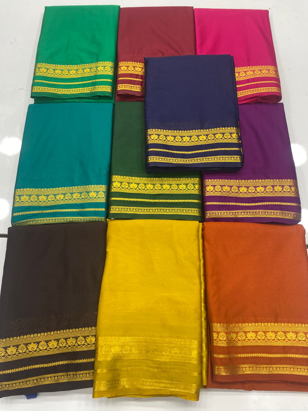 Mysore Crepe Self Saree ( 3383D-R17 )
