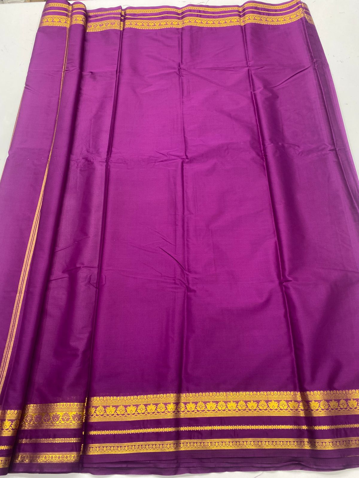 Mysore Crepe Self Saree ( 3383D-R17 )