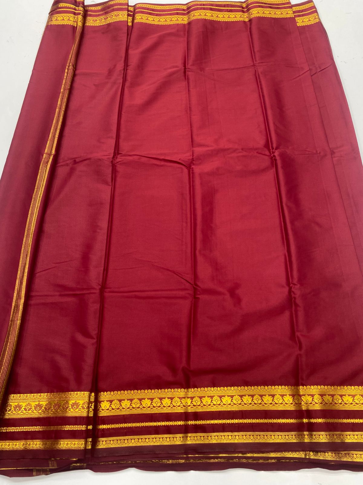 Mysore Crepe Self Saree ( 3383D-R17 )