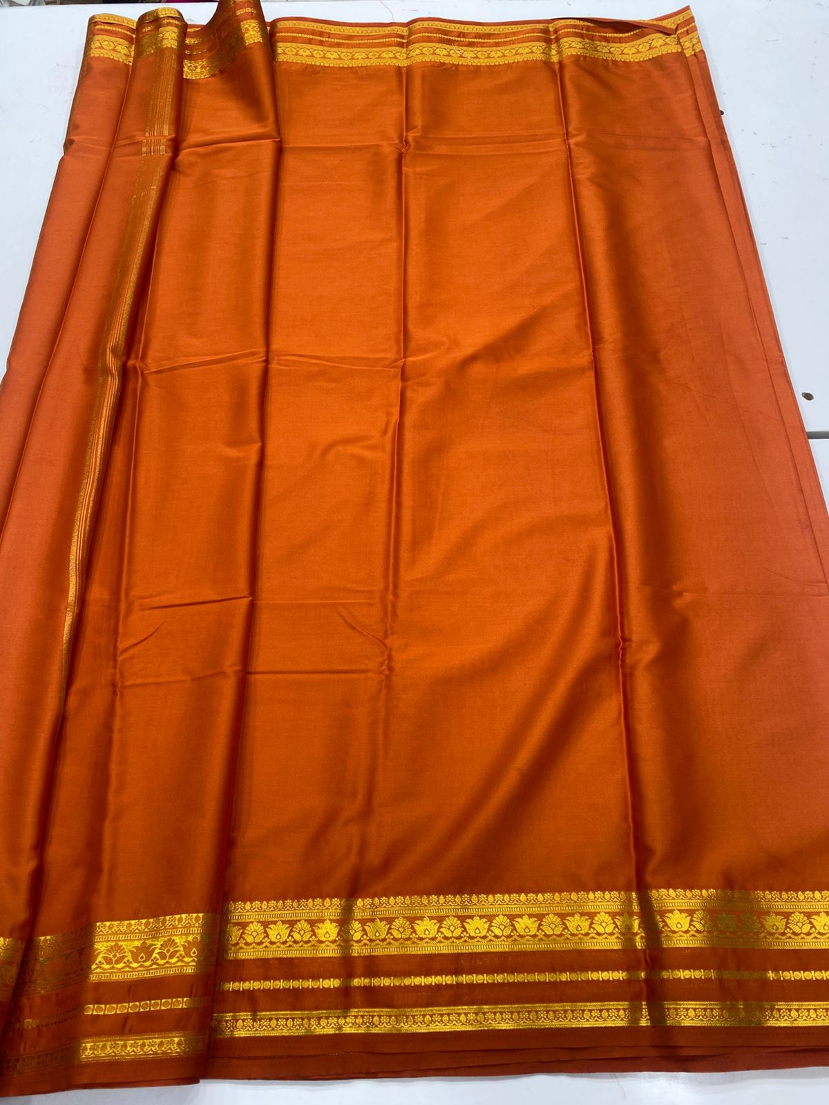 Mysore Crepe Self Saree ( 3383D-R17 )