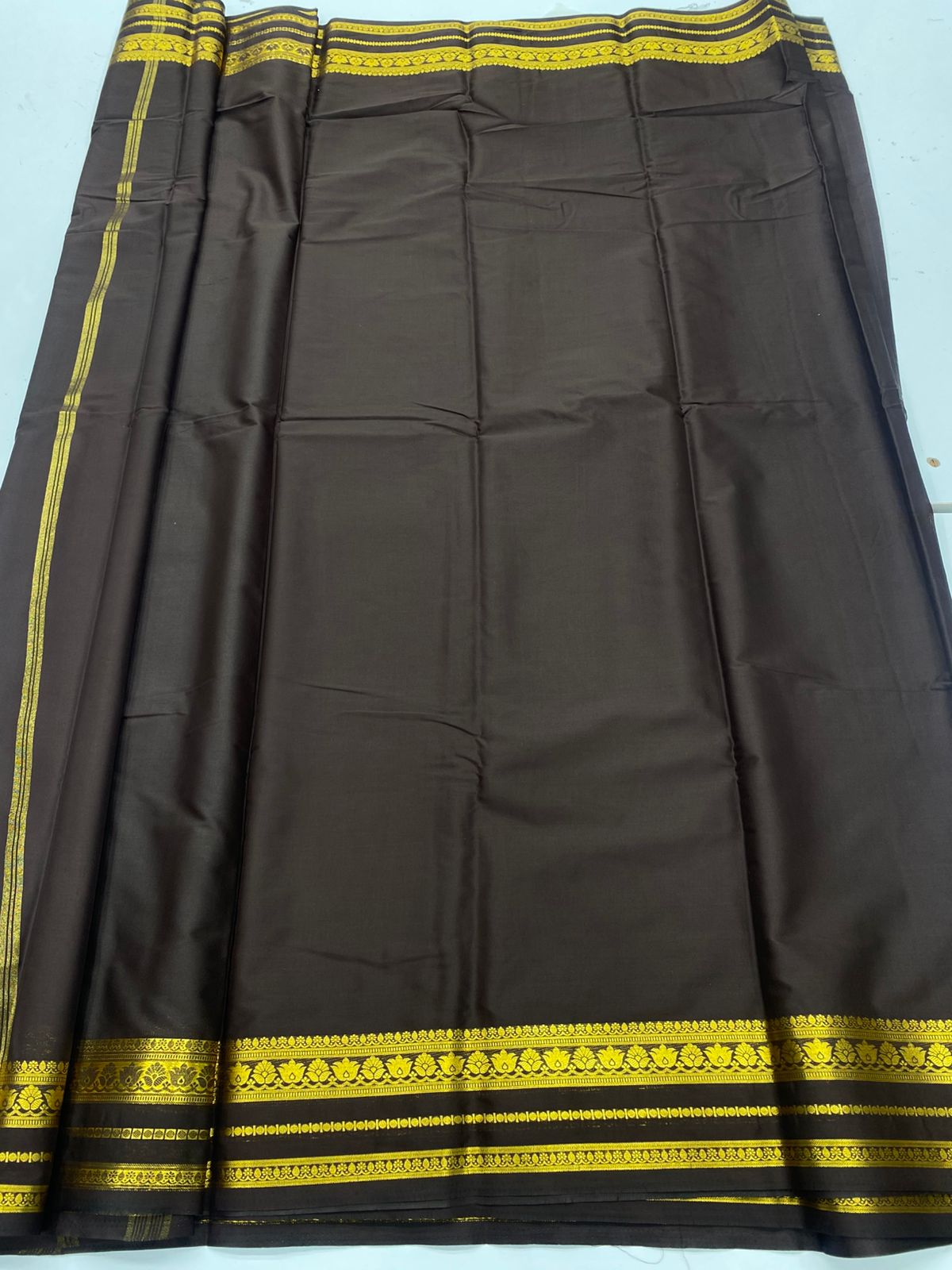 Mysore Crepe Self Saree ( 3383D-R17 )