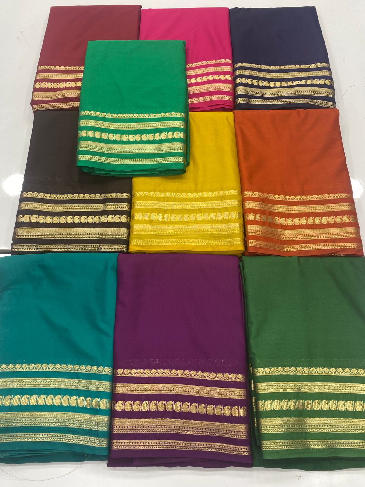 Mysore Crepe Self Saree ( 3383F-R42 )