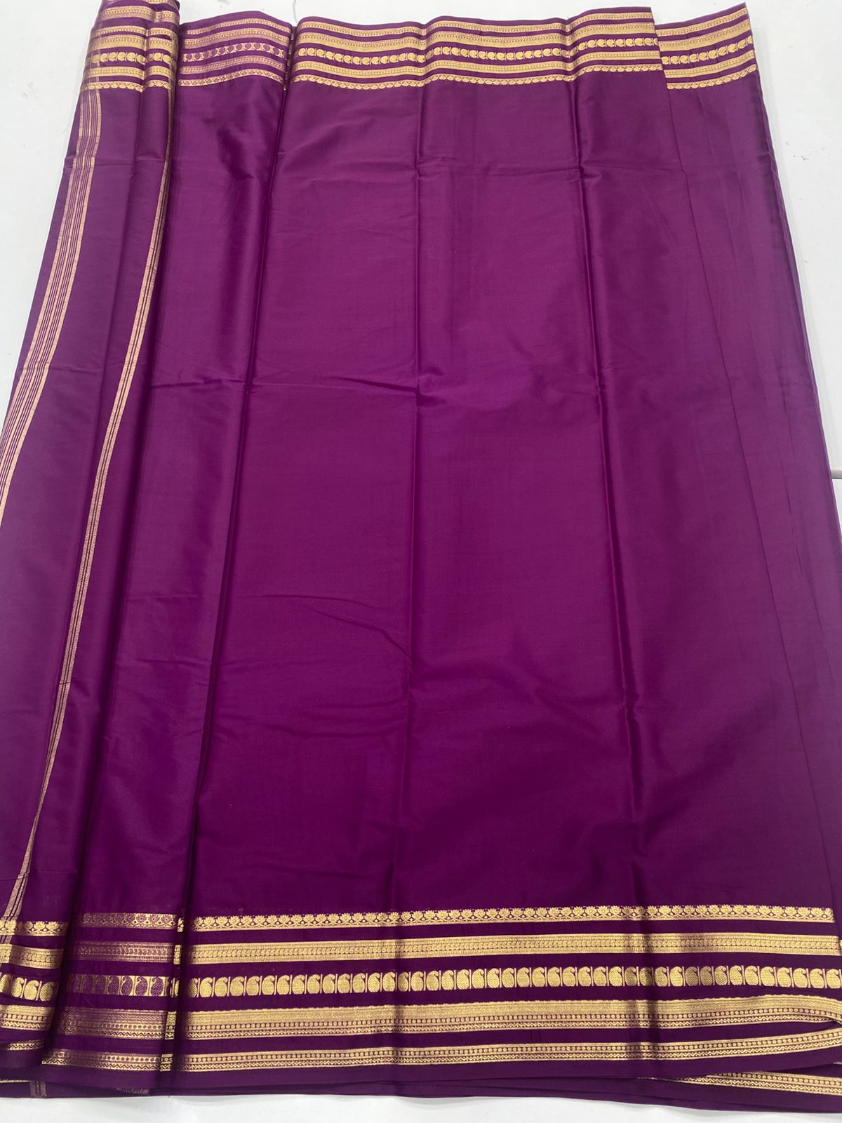 Mysore Crepe Self Saree ( 3383F-R42 )