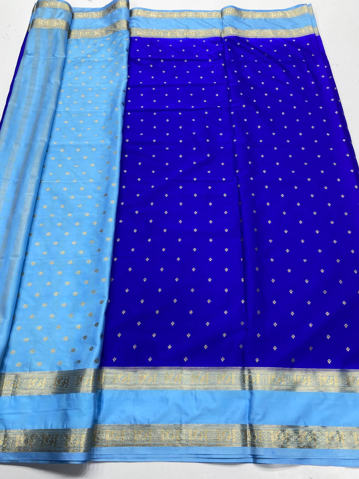 Mysore Crepe Butta Saree(3396B)