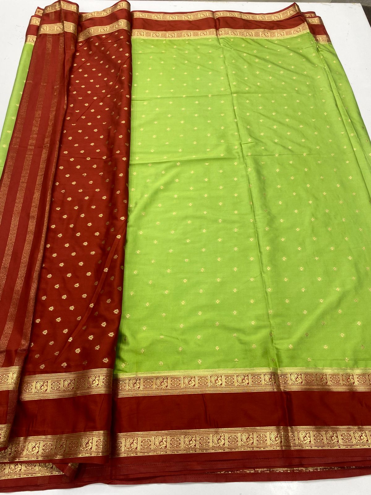 Mysore Crepe Butta Saree(3396B)