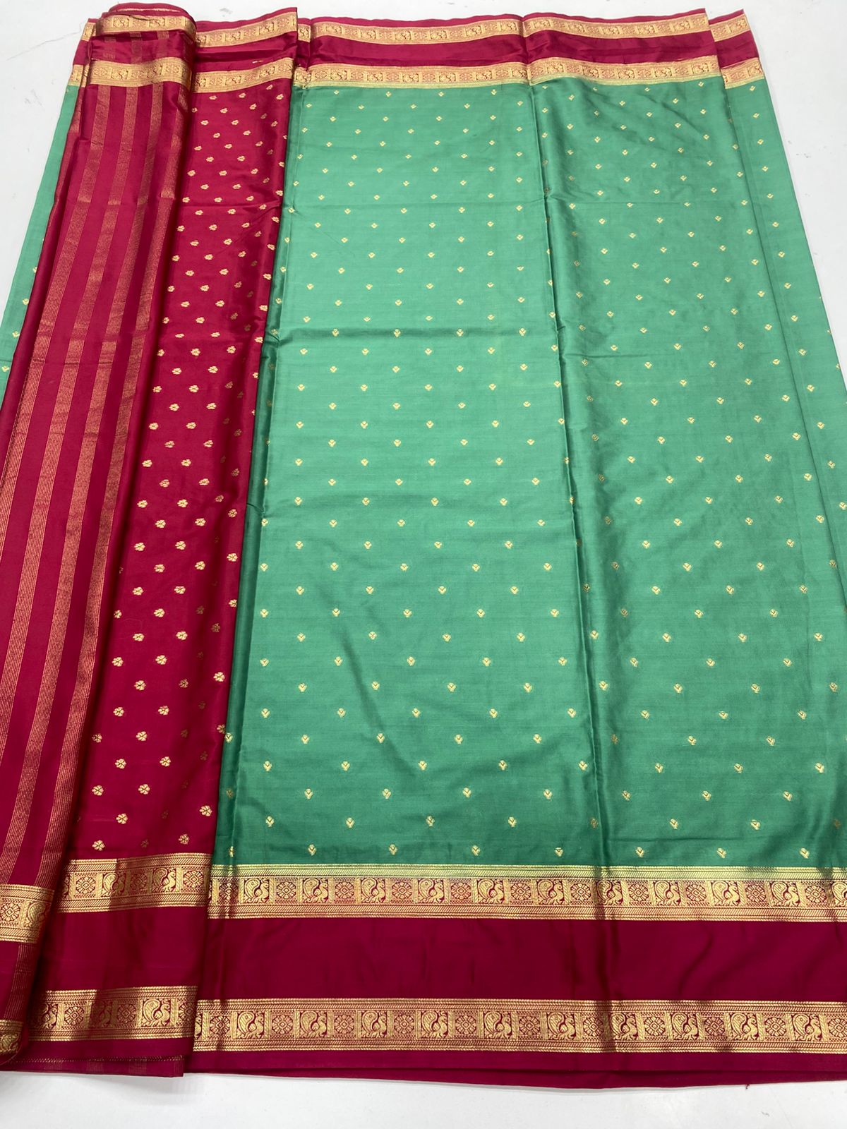 Mysore Crepe Butta Saree(3396B)