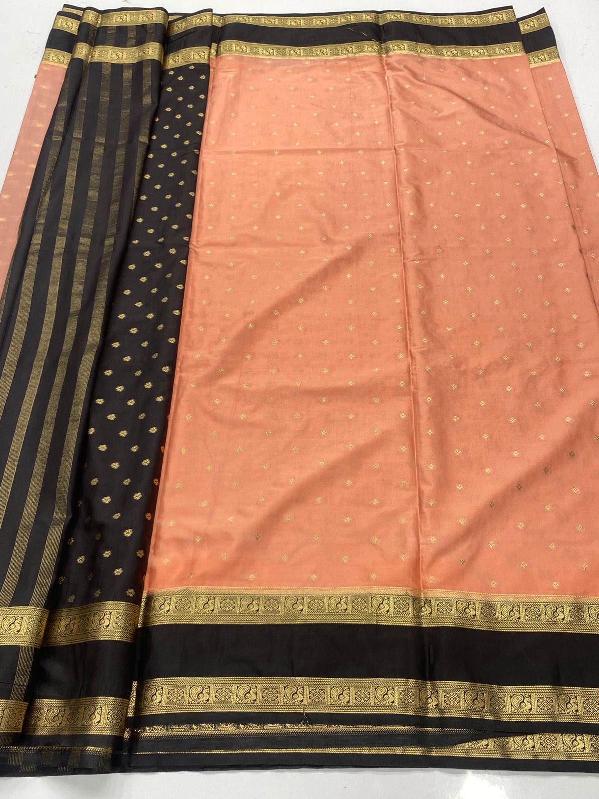 Mysore Crepe Butta Saree(3396B)