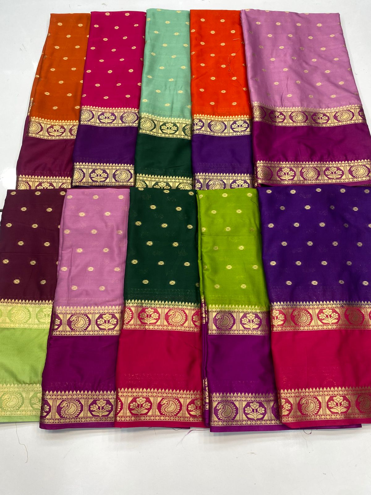 Mysore Crepe Butta Saree(3396A)