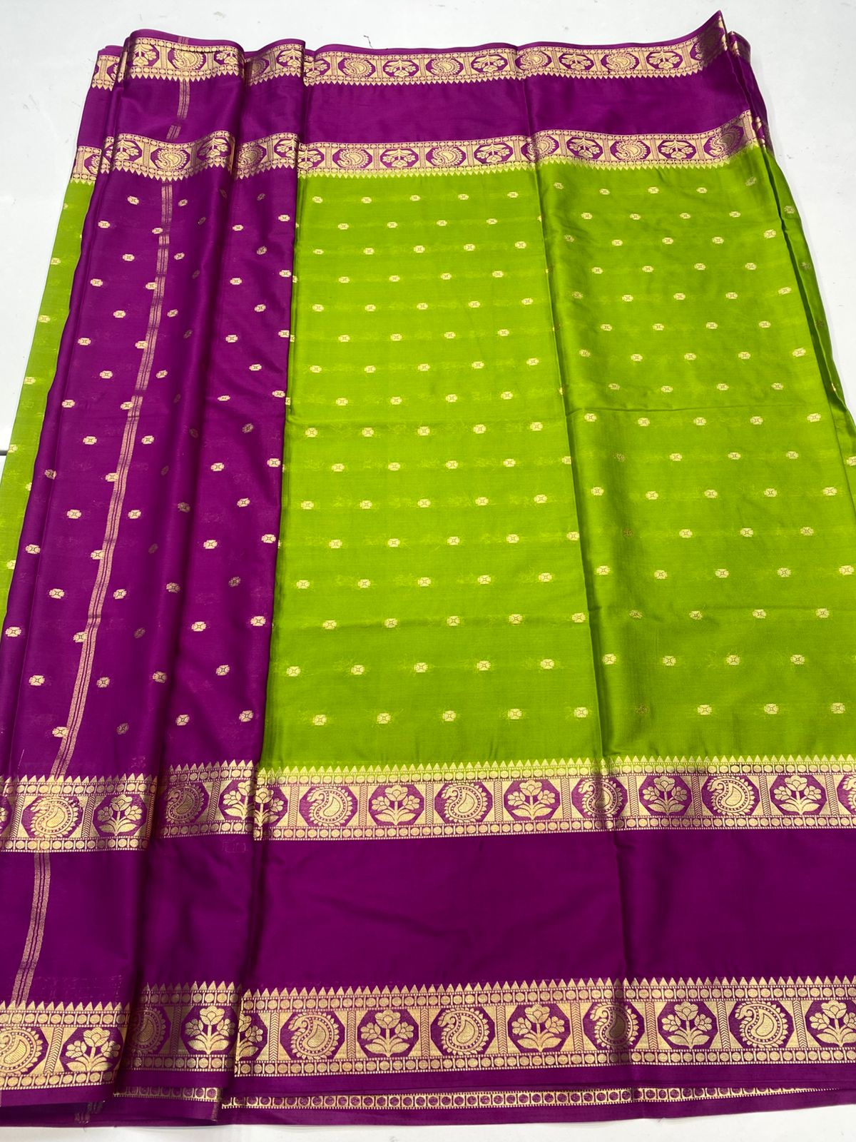 Mysore Crepe Butta Saree(3396A)