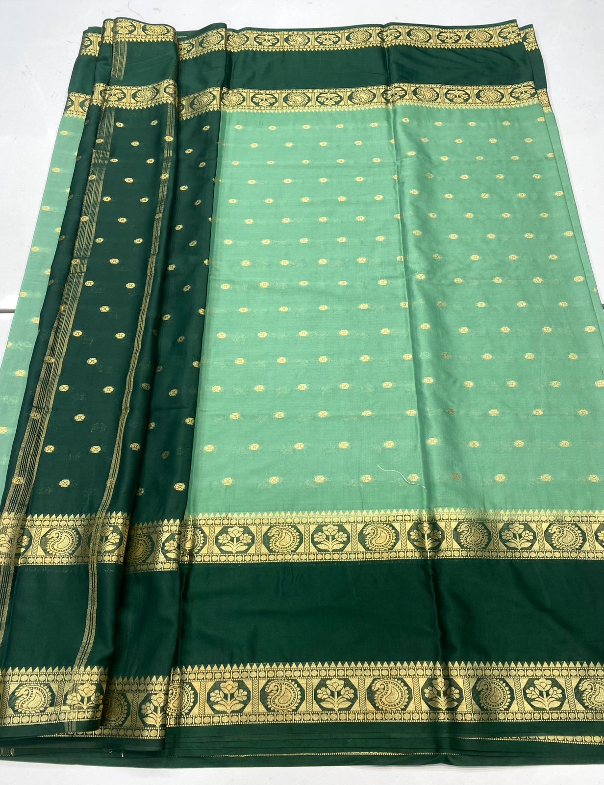 Mysore Crepe Butta Saree(3396A)
