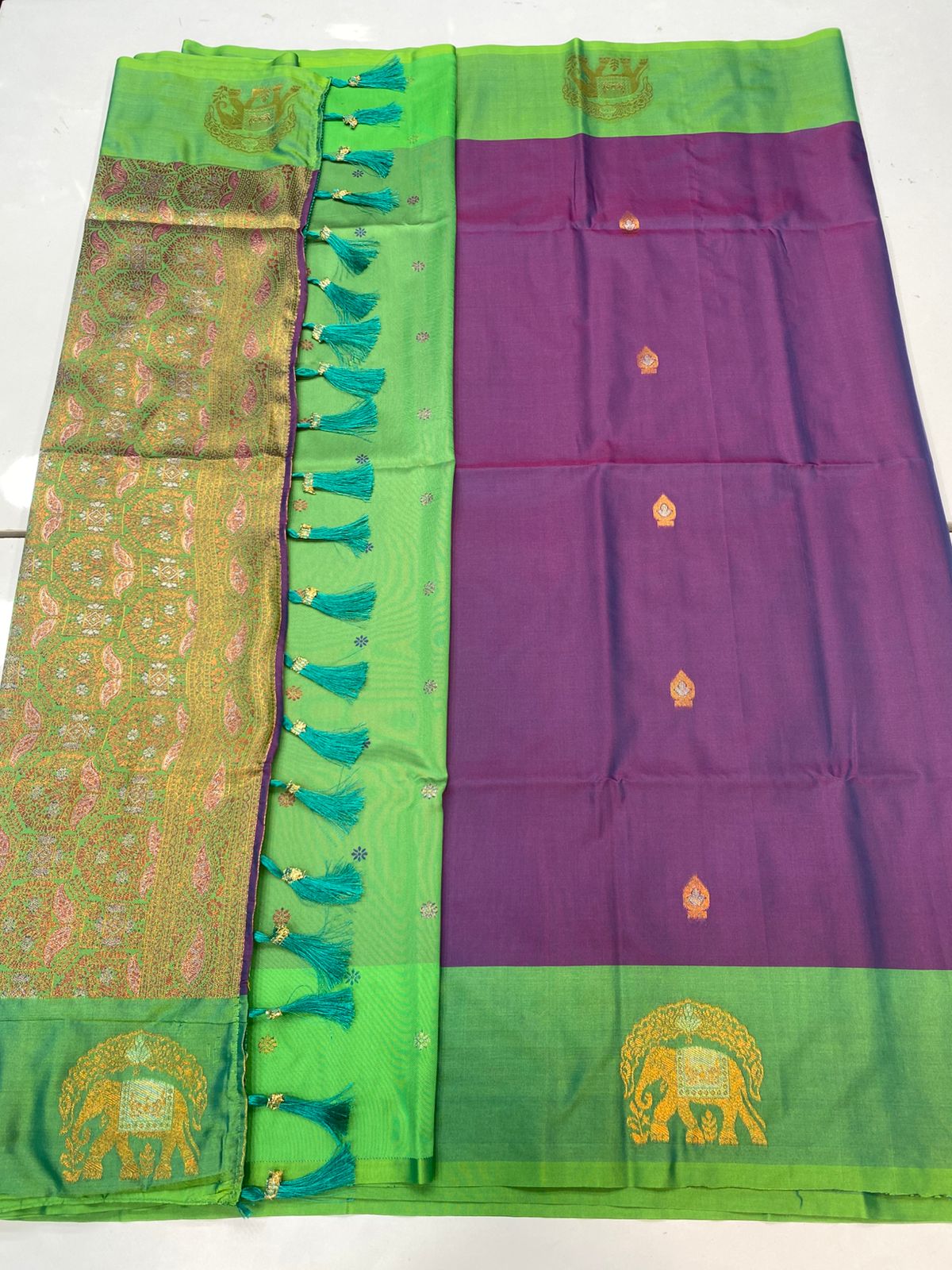 Semi Silk Butta Saree(3257B)