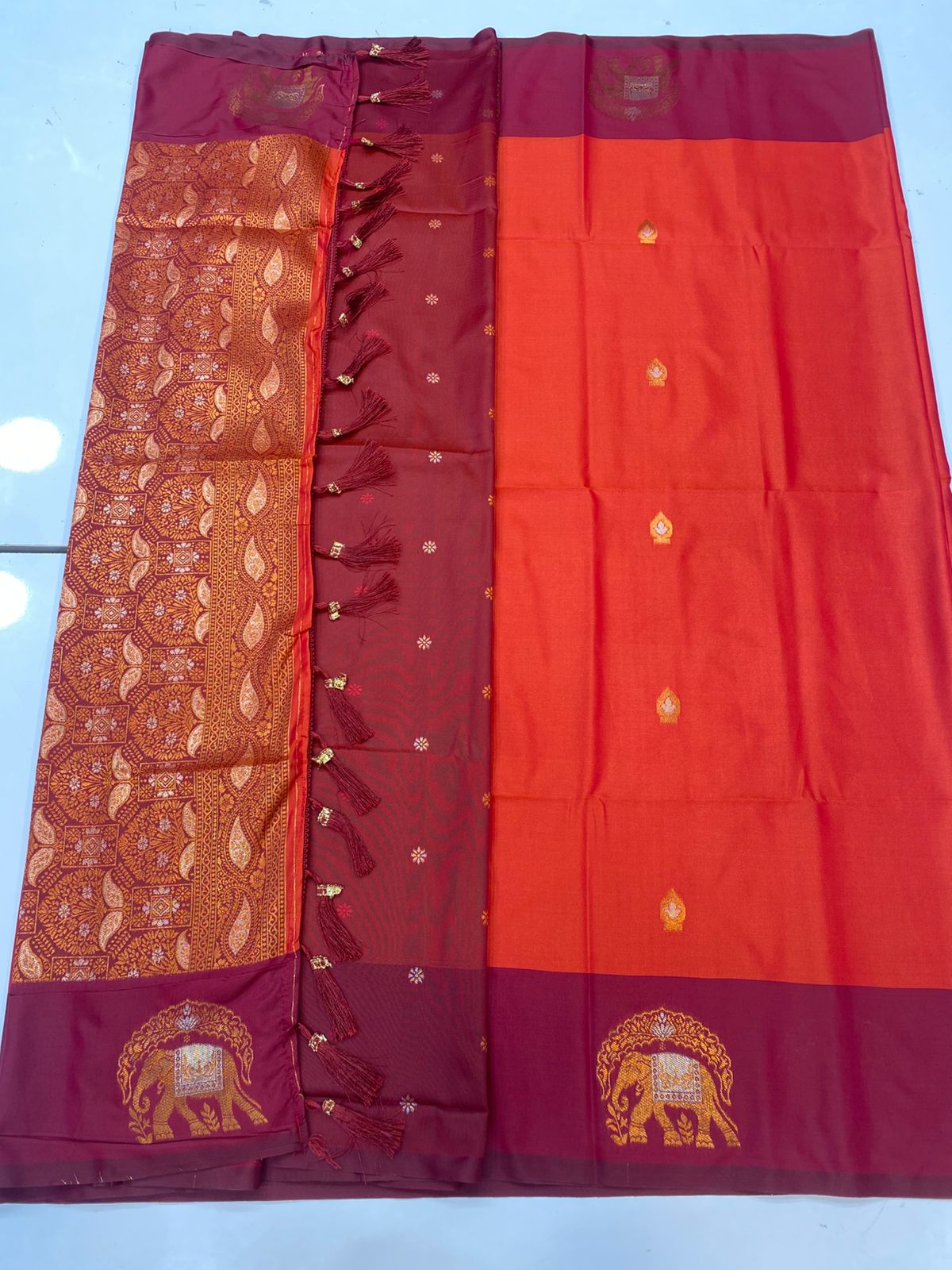 Semi Silk Butta Saree(3257B)