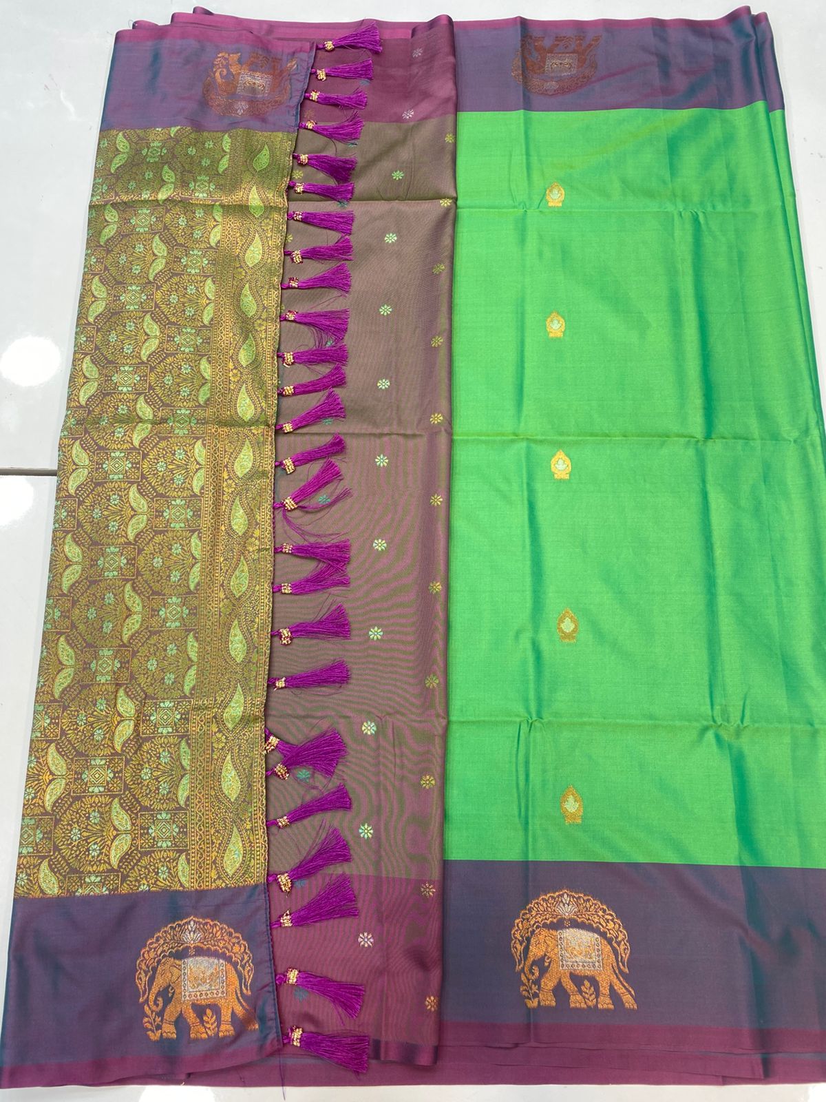 Semi Silk Butta Saree(3257B)