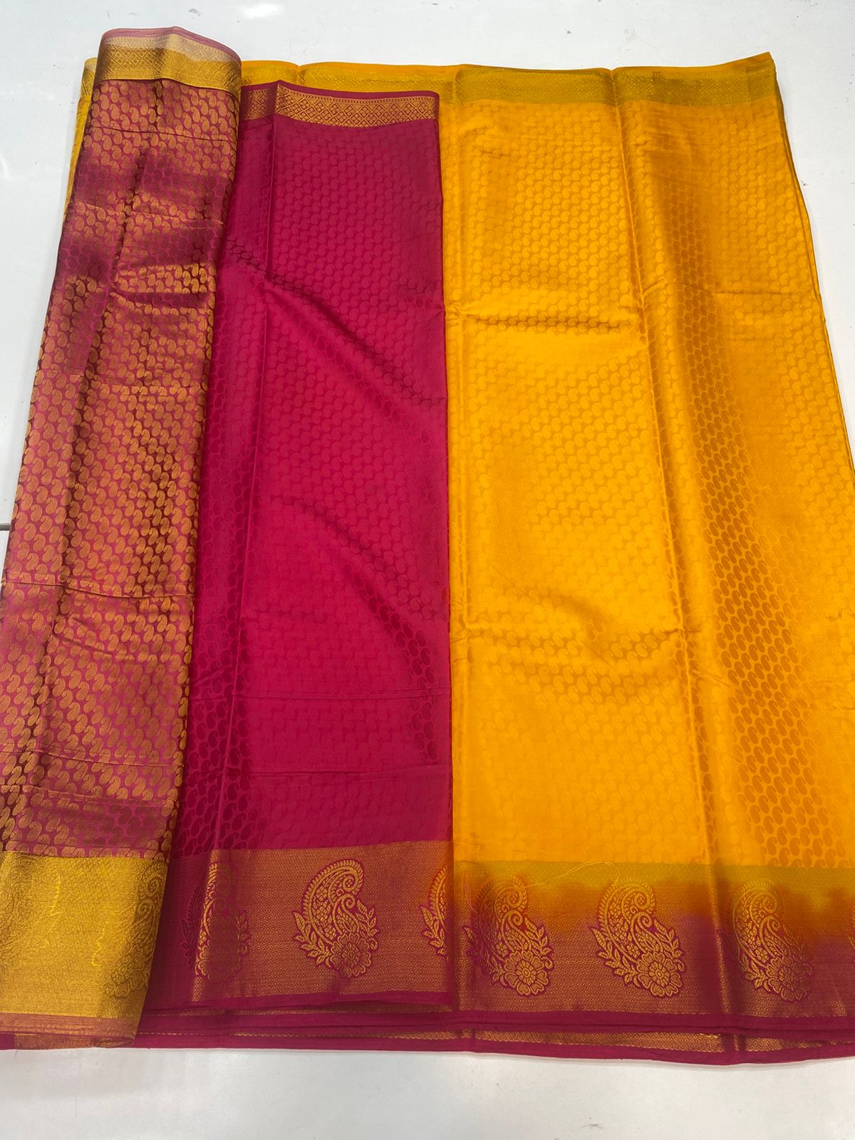 Semi Silk Embose Saree(2948B)