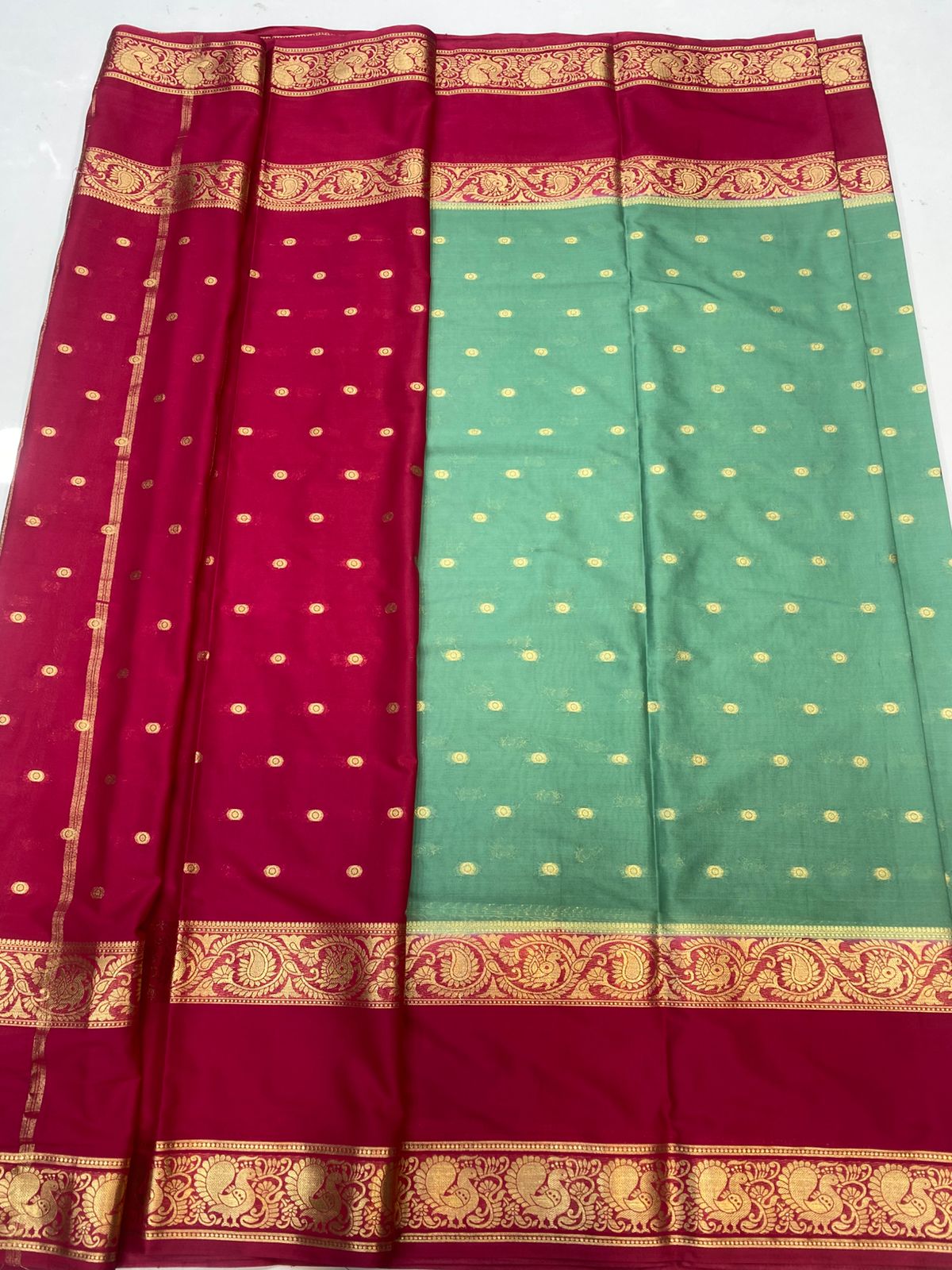 Mysore Crepe Butta Saree(3396C)